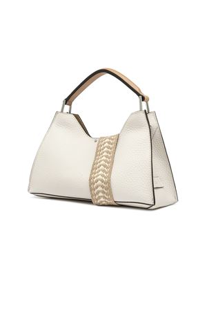 Aurora double grained white leather maxi bag GIANNI CHIARINI | BS10565RNGDBL13347